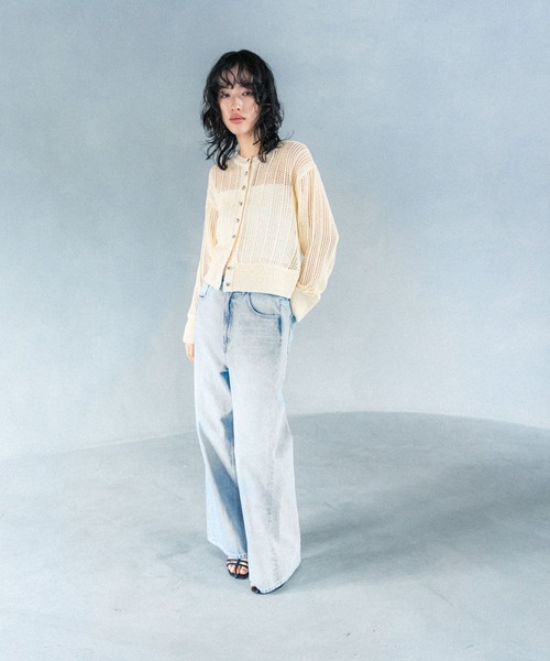 LEPSIM（レプシィム）の「【FOR I SERIES】スパンコールカーディガン　111504（カーディガン/ボレロ・レディース・イエロー/オフホワイト・FREE）」の12枚目の写真