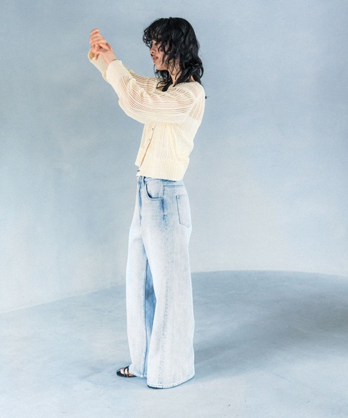 LEPSIM（レプシィム）の「【FOR I SERIES】スパンコールカーディガン　111504（カーディガン/ボレロ・レディース・イエロー/オフホワイト・FREE）」の13枚目の写真