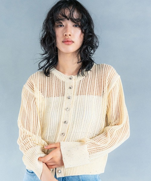 LEPSIM（レプシィム）の「【FOR I SERIES】スパンコールカーディガン　111504（カーディガン/ボレロ・レディース・イエロー/オフホワイト・FREE）」の17枚目の写真