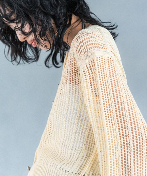 LEPSIM（レプシィム）の「【FOR I SERIES】スパンコールカーディガン　111504（カーディガン/ボレロ・レディース・イエロー/オフホワイト・FREE）」の19枚目の写真