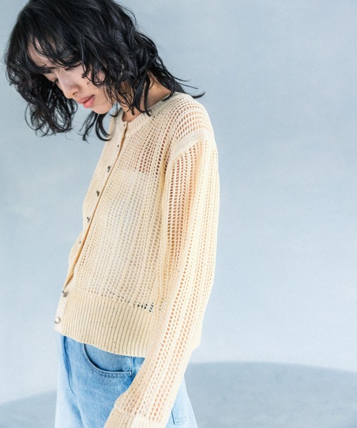 LEPSIM（レプシィム）の「【FOR I SERIES】スパンコールカーディガン　111504（カーディガン/ボレロ・レディース・イエロー/オフホワイト・FREE）」の20枚目の写真