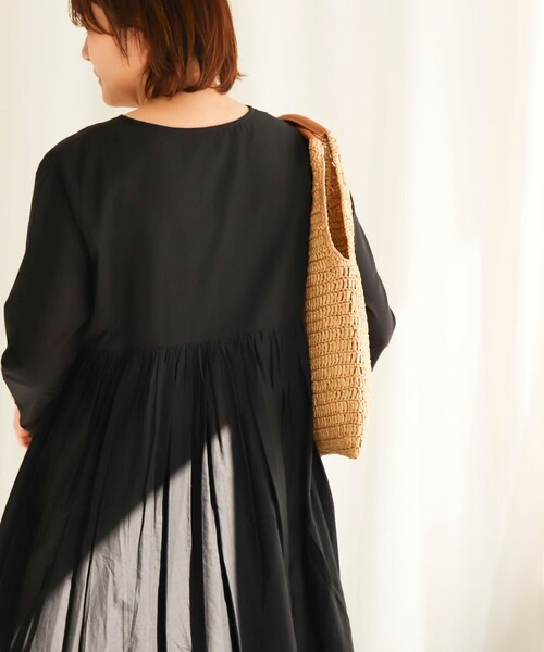 NOLLEY’S（ノーリーズ）の「ペーパークロシェトートバッグ（かごバッグ・レディース・ブラック/キャメル・FREE）」の19枚目の写真