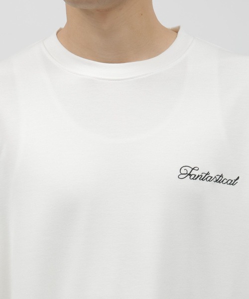 LAKOLE（ラコレ）の「フラワー袖プリント長袖T / 109216（Tシャツ/カットソー・メンズ・ラベンダー/ホワイト/ブラック・MEDIUM/LARGE）」の10枚目の写真