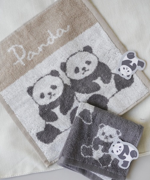 Port（ポート）の「【 Port / ポート 】 パンダ ジャガード ハンカチ