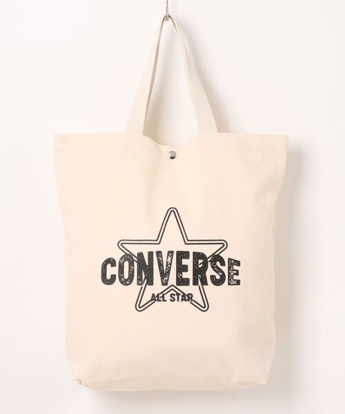 CONVERSE(コンバース)の「【CONVERSE】LOGO GRAPHIC TOTE / コンバース ロゴ グラフィック トートバッグ(トートバッグ・メンズ・ネイビー/イエロー/ブルー/ブラック/アイボリー/ピンク/レッド/ホワイト・FREE)」の2枚目の写真