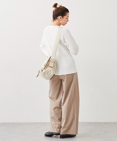 petit main LIEN(プティマインリアン)の「【LADIES】ダブルウエストパンツ(その他パンツ・レディース・ブラック/ベージュ/グレー・S/M)」の10枚目の写真