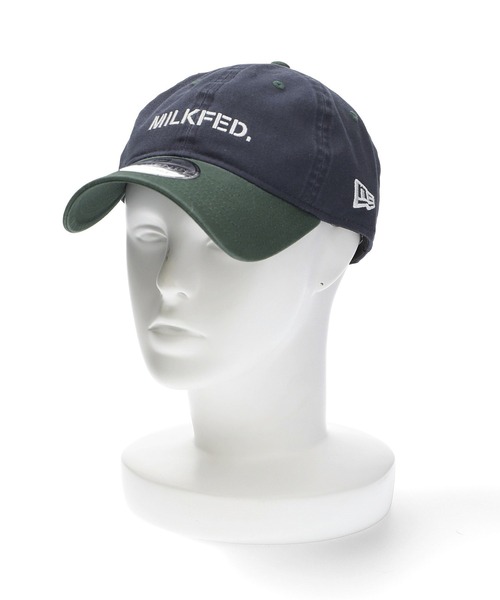 NEW ERA（ニューエラ）の「MILKFED.xNEW ERA STENCIL LOGO CAP（キャップ・レディース・ブラック/オフホワイト/ベージュ/ネイビー・ONE SIZE）」の16枚目の写真