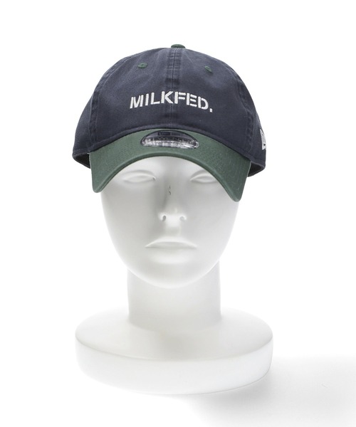 NEW ERA（ニューエラ）の「MILKFED.xNEW ERA STENCIL LOGO CAP（キャップ・レディース・ブラック/オフホワイト/ベージュ/ネイビー・ONE SIZE）」の17枚目の写真