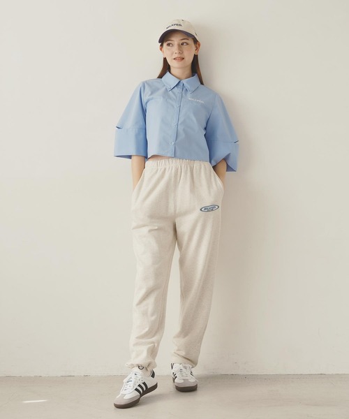 NEW ERA（ニューエラ）の「MILKFED.xNEW ERA STENCIL LOGO CAP（キャップ・レディース・ブラック/オフホワイト/ベージュ/ネイビー・ONE SIZE）」の21枚目の写真