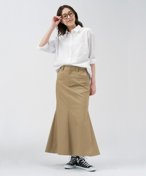 Pitta Re:)（ピッタリ）の「イージーケアワイドシャツ 八分袖（シャツ/ブラウス・レディース・サックスブルー/オフホワイト/ベージュ・M/L/LL）」の14枚目の写真