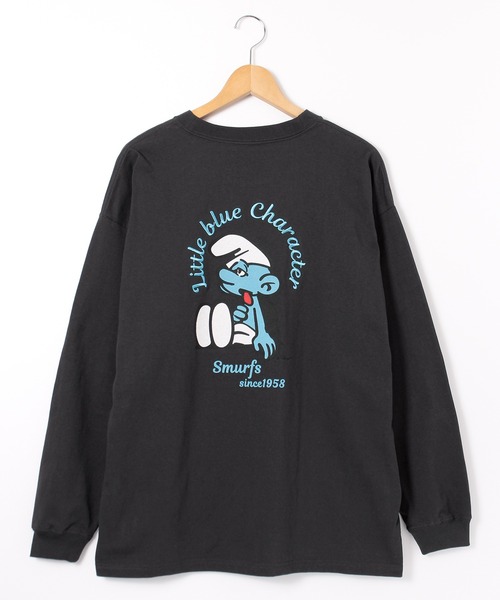 ALWAYS GOOD TIME(オルウェイズグッドタイム)の「【THE SMURFS/スマーフ】刺繍・プリントロングスリーブTシャツ(Tシャツ/カットソー・レディース・ブラック系2/ホワイト系1/ホワイト系2/ブラック系1・M)」の20枚目の写真