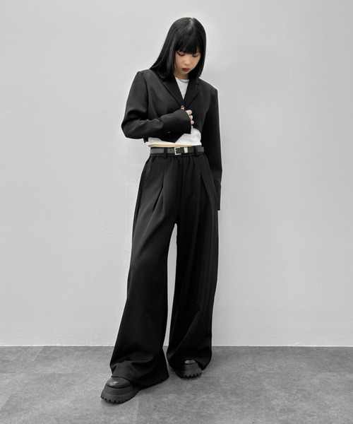 LVEU.(ラブユ.)の「【LVEU.】天竺クロップドTシャツ / トップス カットソー Tシャツ 天竺 クロップド ショート シンプル ブラック ホワイト ZOZOTOWN限定(Tシャツ/カットソー・レディース・ホワイト/ブラック・FREE)」の16枚目の写真