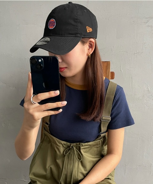 THE SHINZONE（ザ　シンゾーン）の「[THE SHINZONE/ザ シンゾーン] NEW ERA ロゴ刺繍キャップ NEW YORK KNICKS（キャップ・レディース・ブラック・0）」の8枚目の写真