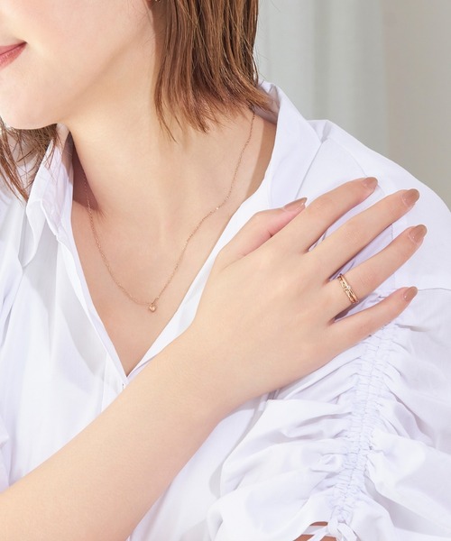 Phoebe(フィービィー)の「【金属アレルギー対応】2セットグレイングリッターリング(リング・レディース・シャンパン/イエローゴールド・FREE)」の10枚目の写真