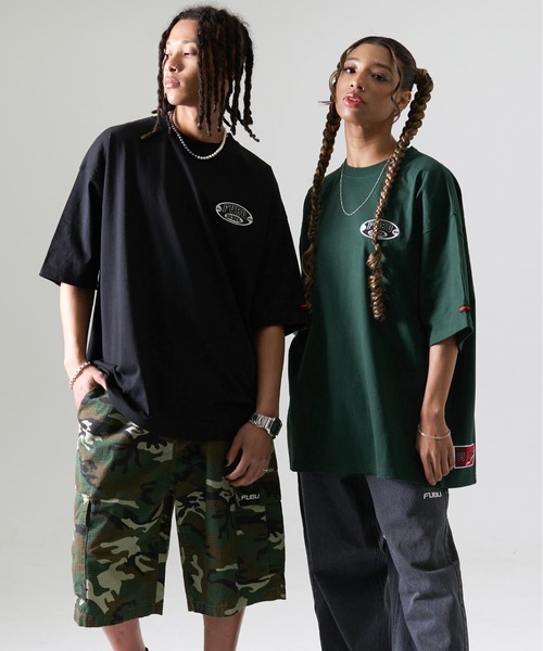 FUBU フブ ブランド ロゴ XXL 刺繍 ワンポイント アメカジ 半袖 Tシャツ ティーシャツ(Tシャツ/カットソー)|FUBU( フブ) FUBU フブ ブランド ロゴ XXL 刺繍 ワンポイント アメカジ 半袖 Tシャツ ティーシャツ(Tシャツ/カットソー)|FUBU( フブ)