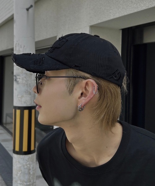 Chikashitsu +（チカシツプラス）の「【Chikashitsu +】boston eyewear / 【チカシツプラス】ボストンアイウェアーメガネ（メガネ・メンズ・シルバー/ブラック・ONE SIZE）」の5枚目の写真