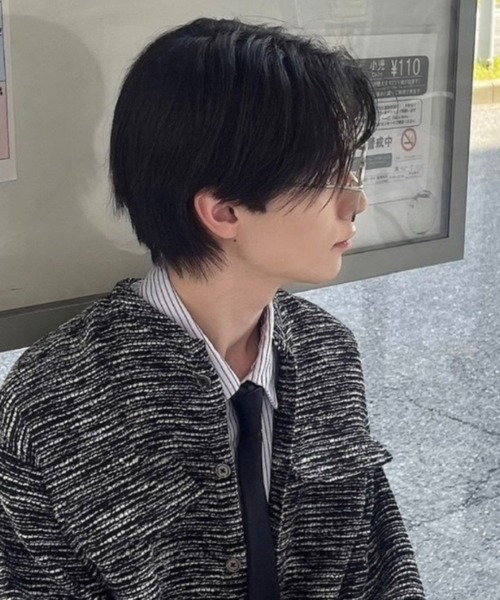 Chikashitsu +(チカシツプラス)の「【Chikashitsu +】boston eyewear / 【チカシツプラス】ボストンアイウェアーメガネ(メガネ・メンズ・シルバー/ブラック・ONE SIZE)」の8枚目の写真