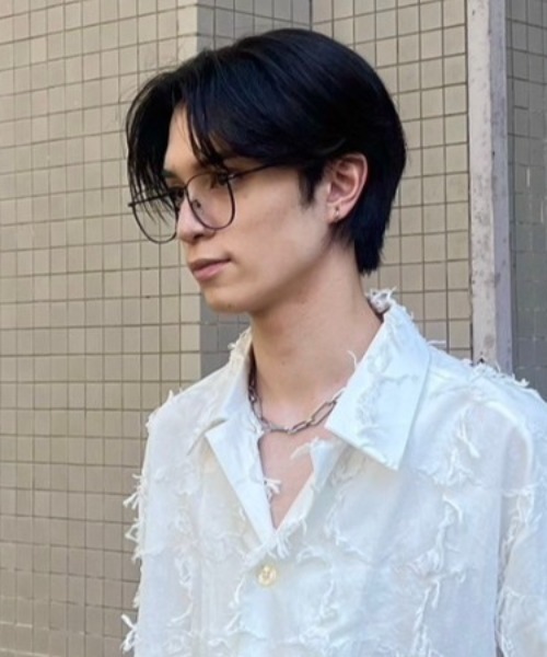 Chikashitsu +(チカシツプラス)の「【Chikashitsu +】boston eyewear / 【チカシツプラス】ボストンアイウェアーメガネ(メガネ・メンズ・シルバー/ブラック・ONE SIZE)」の15枚目の写真
