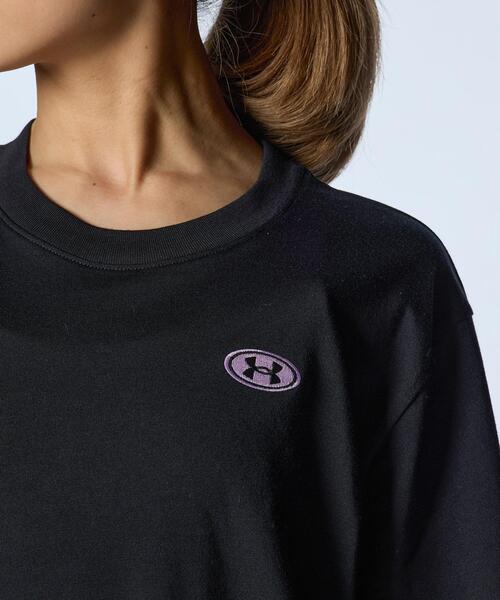 UNDER ARMOUR(アンダーアーマー)の「UAコットン オーバーサイズ ショートスリーブTシャツ(トレーニング/レディース)(Tシャツ/カットソー・レディース・ブラック・L/S/M/XL)」の4枚目の写真