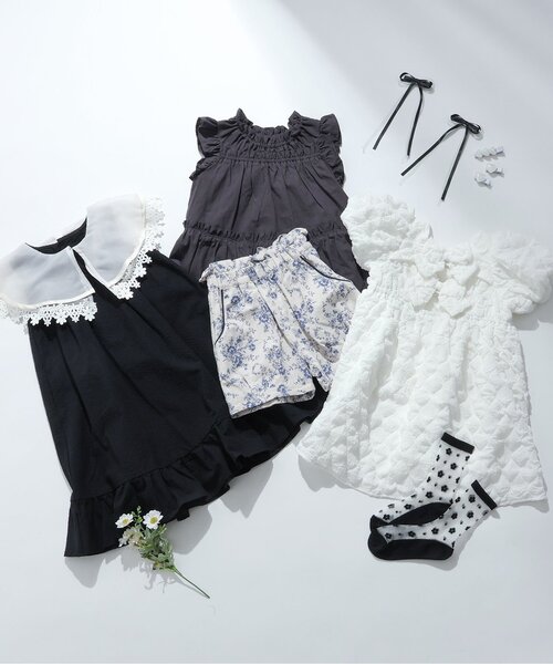 apres les cours(アプレレクール)の「ハート・お花モチーフヘアクリップセット(ヘアピン・キッズ・アイボリー/オフホワイト・FREE)」の3枚目の写真