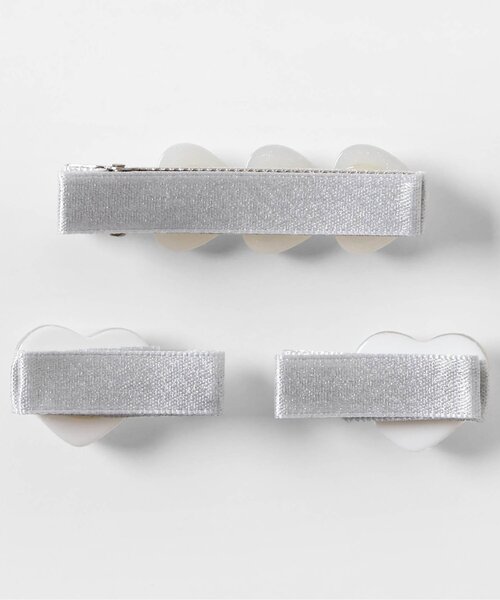 apres les cours(アプレレクール)の「ハート・お花モチーフヘアクリップセット(ヘアピン・キッズ・アイボリー/オフホワイト・FREE)」の11枚目の写真