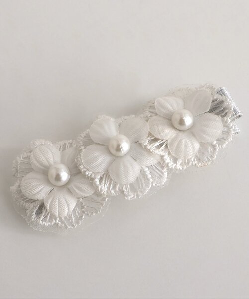 apres les cours(アプレレクール)の「ハート・お花モチーフヘアクリップセット(ヘアピン・キッズ・アイボリー/オフホワイト・FREE)」の9枚目の写真