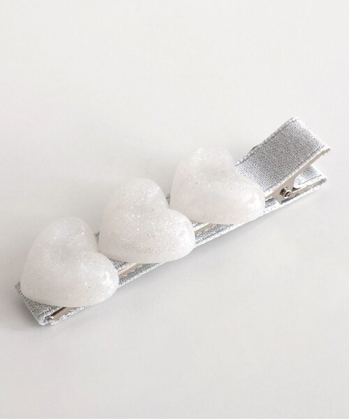 apres les cours(アプレレクール)の「ハート・お花モチーフヘアクリップセット(ヘアピン・キッズ・アイボリー/オフホワイト・FREE)」の8枚目の写真