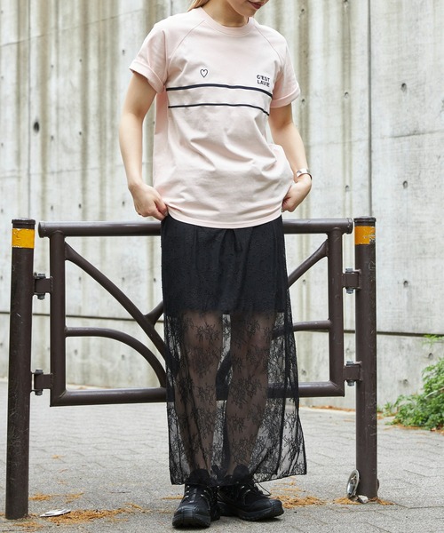 Firsthand（ファーストハンド）の「Firsthand/ファーストハンド オーガニックコットンフロントラインTシャツ（Tシャツ/カットソー・レディース・ネイビー/ホワイト/ピンク/ベージュ・FREE）」の11枚目の写真