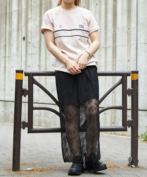 Firsthand（ファーストハンド）の「Firsthand/ファーストハンド オーガニックコットンフロントラインTシャツ（Tシャツ/カットソー・レディース・ネイビー/ホワイト/ピンク/ベージュ・FREE）」の10枚目の写真