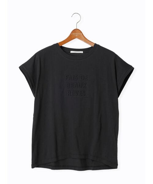 Lugnoncure(ルノンキュール)の「エンボスロゴTシャツ(Tシャツ/カットソー・レディース・グレー/チャコールグレー/オフホワイト/ミント・F)」の21枚目の写真