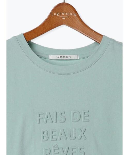 Lugnoncure(ルノンキュール)の「エンボスロゴTシャツ(Tシャツ/カットソー・レディース・グレー/チャコールグレー/オフホワイト/ミント・F)」の16枚目の写真