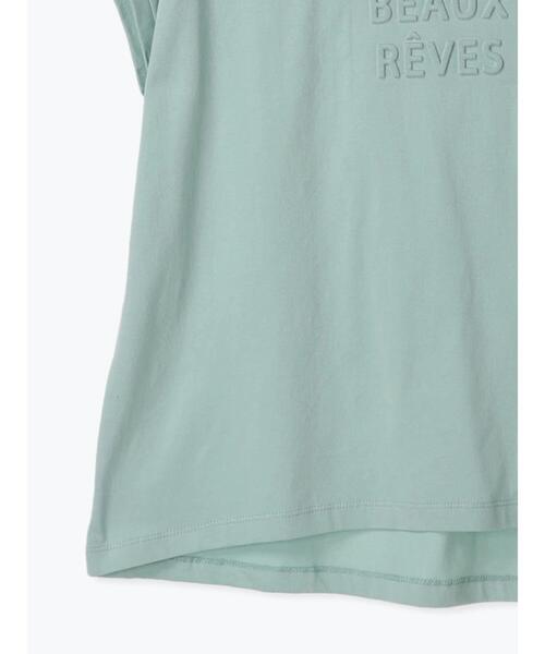 Lugnoncure(ルノンキュール)の「エンボスロゴTシャツ(Tシャツ/カットソー・レディース・グレー/チャコールグレー/オフホワイト/ミント・F)」の14枚目の写真