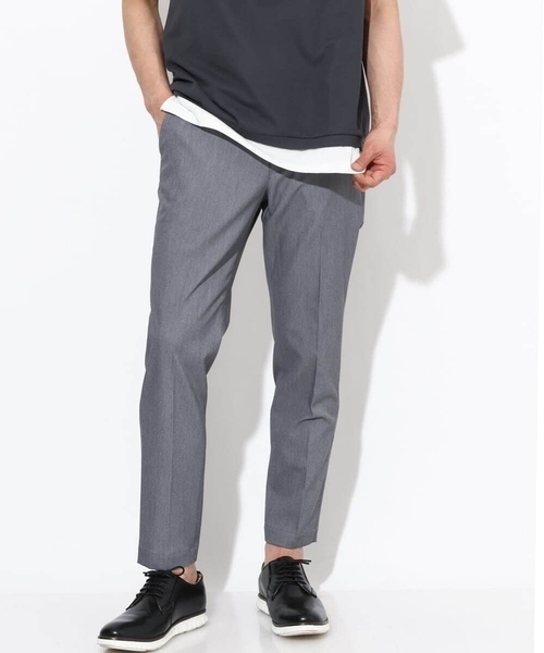a.v.v（アーヴェヴェ）の「【定番アイテム】スマートスラックス アンクル丈（スマートシリーズ）（スラックス・メンズ・ブラック/ネイビー/グレー・44/46/48/50/52）」の3枚目の写真