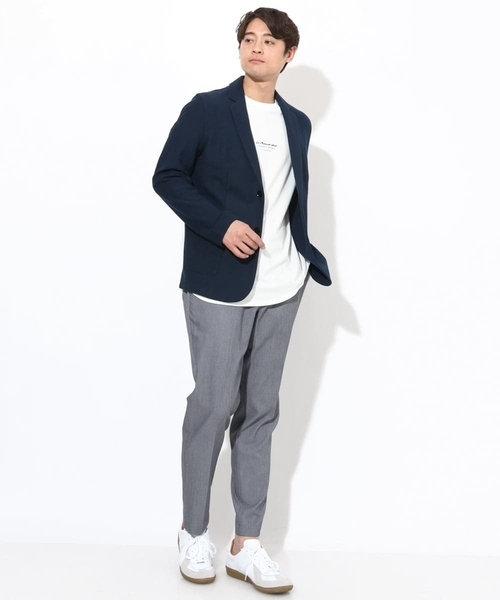 a.v.v（アーヴェヴェ）の「【定番アイテム】スマートスラックス アンクル丈（スマートシリーズ）（スラックス・メンズ・ブラック/ネイビー/グレー・44/46/48/50/52）」の19枚目の写真