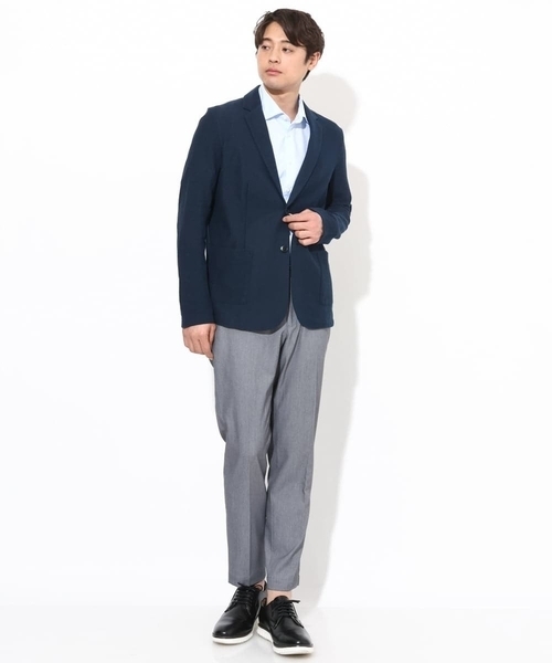 a.v.v（アーヴェヴェ）の「【定番アイテム】スマートスラックス アンクル丈（スマートシリーズ）（スラックス・メンズ・ブラック/ネイビー/グレー・44/46/48/50/52）」の15枚目の写真