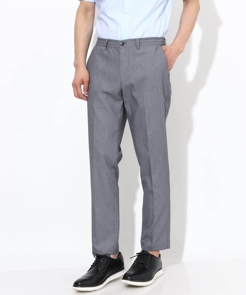 a.v.v（アーヴェヴェ）の「【定番アイテム】スマートスラックス アンクル丈（スマートシリーズ）（スラックス・メンズ・ブラック/ネイビー/グレー・44/46/48/50/52）」の9枚目の写真