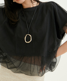 VIS | オーバルメタルトップネックレス(ネックレス)