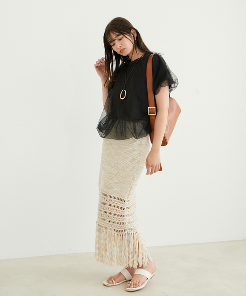 VIS（ビス）の「オーバルメタルトップネックレス（ネックレス・レディース・シルバー/ゴールド・FREE）」の3枚目の写真