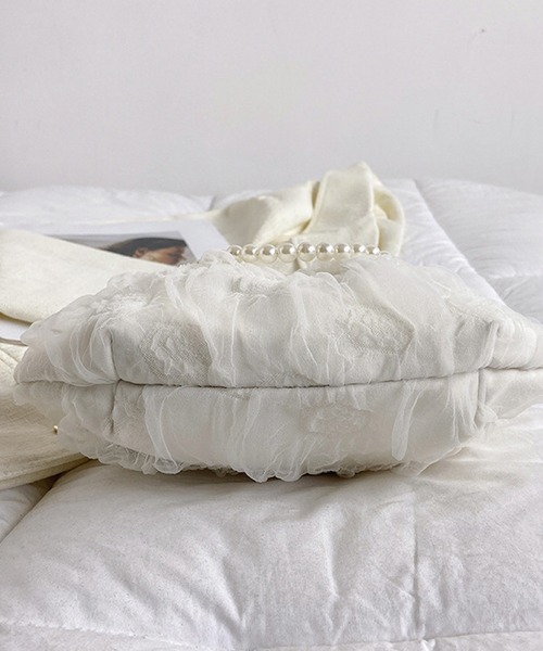 Mignonjour(ミニョンジュール)の「Mignonjour/がま口シアー2wayバッグ M2394(ショルダーバッグ・レディース・ピンク/グリーン/ホワイト/ブラック・FREE)」の12枚目の写真