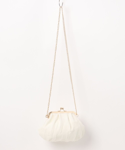 Mignonjour(ミニョンジュール)の「Mignonjour/がま口シアー2wayバッグ M2394(ショルダーバッグ・レディース・ピンク/グリーン/ホワイト/ブラック・FREE)」の13枚目の写真