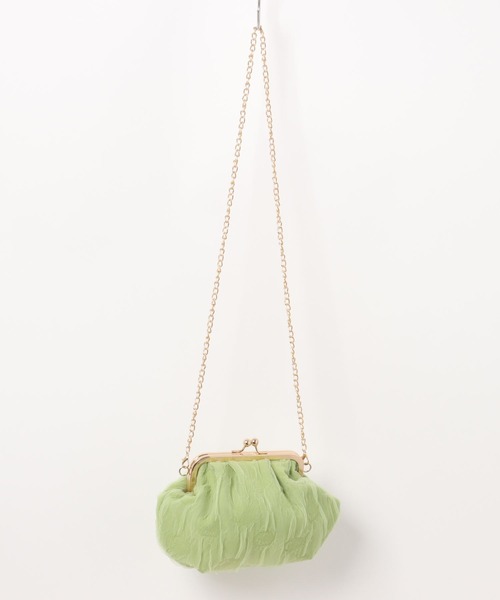 Mignonjour(ミニョンジュール)の「Mignonjour/がま口シアー2wayバッグ M2394(ショルダーバッグ・レディース・ピンク/グリーン/ホワイト/ブラック・FREE)」の14枚目の写真