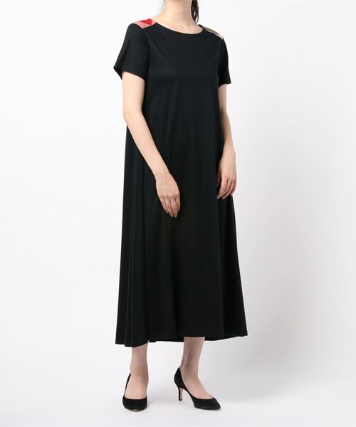 極美品】ブルーレーベルクレストブリッジ ロングワンピース 半袖  