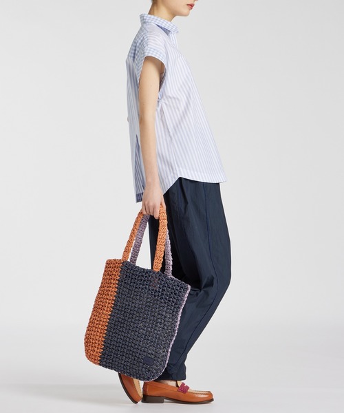 Paul Smith（ポールスミス）の「ウィメンズ PS Paul Smith ビーチ トートバッグ / 845067 WB260（トートバッグ・レディース・ネイビー/サックスブルー・FREE）」の12枚目の写真