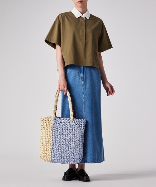 Paul Smith（ポールスミス）の「ウィメンズ PS Paul Smith ビーチ トートバッグ / 845067 WB260（トートバッグ・レディース・ネイビー/サックスブルー・FREE）」の14枚目の写真