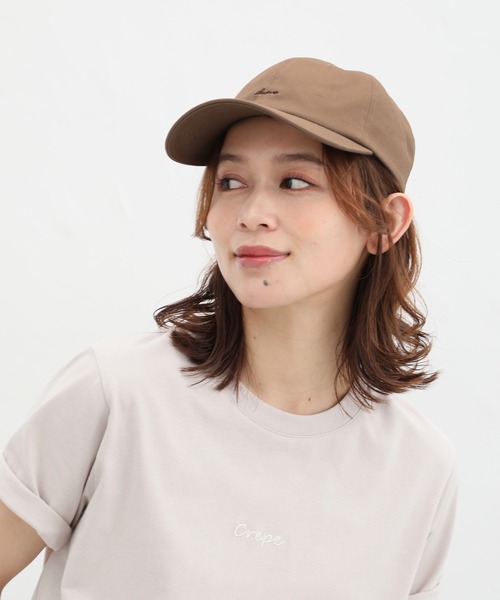 Honeys(ハニーズ)の「ロゴキャップ(キャップ・レディース・ブルー/アイボリー/ブラック/ブルー系その他/グレー/ライトブラウン/オレンジ/ベージュ/ホワイト×ブラウン/ブルー系その他3・FREE/M/S)」の6枚目の写真