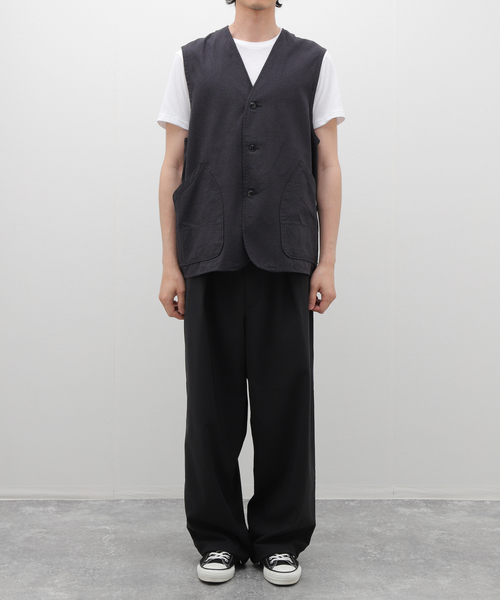 GOLD(ゴールド)の「GOLD / ゴールド C/S NEP DUCK WORK VEST GL15476(その他アウター・メンズ・ブラック・MEDIUM/LARGE)」の12枚目の写真
