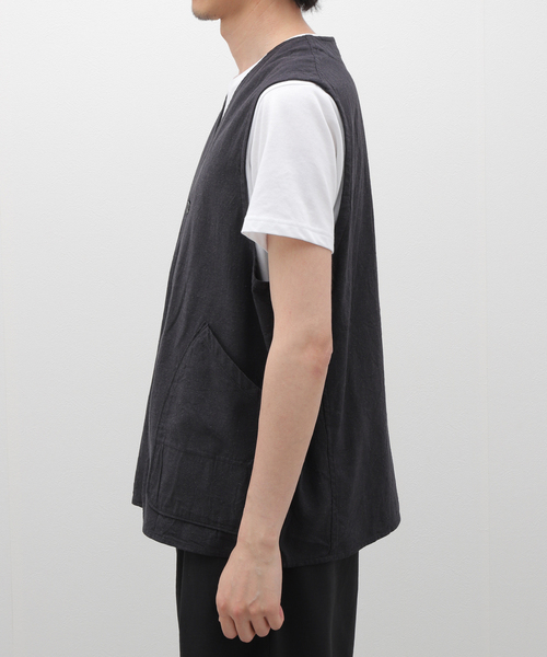 GOLD(ゴールド)の「GOLD / ゴールド C/S NEP DUCK WORK VEST GL15476(その他アウター・メンズ・ブラック・MEDIUM/LARGE)」の14枚目の写真