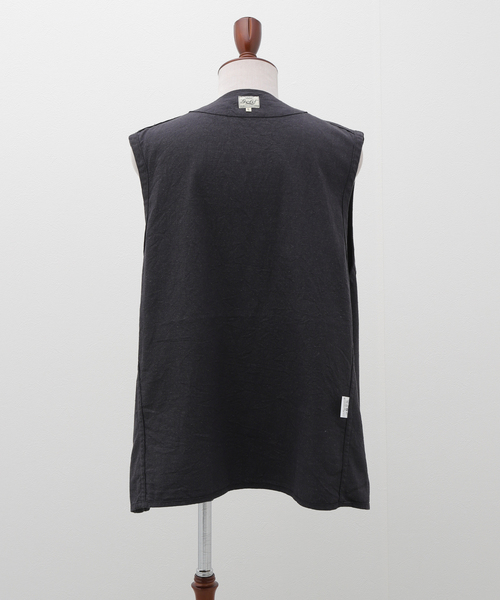 GOLD(ゴールド)の「GOLD / ゴールド C/S NEP DUCK WORK VEST GL15476(その他アウター・メンズ・ブラック・MEDIUM/LARGE)」の2枚目の写真