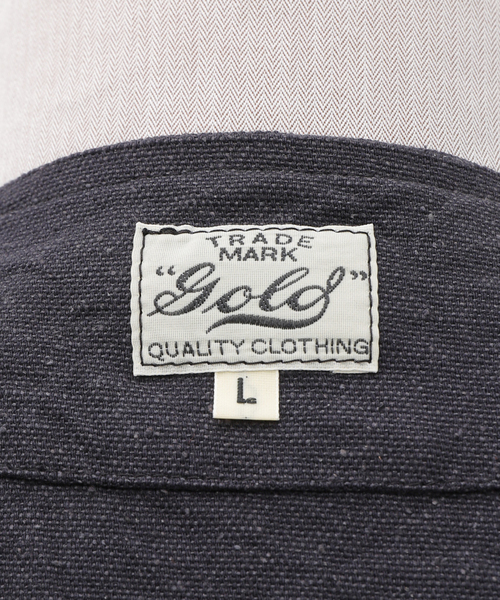 GOLD(ゴールド)の「GOLD / ゴールド C/S NEP DUCK WORK VEST GL15476(その他アウター・メンズ・ブラック・MEDIUM/LARGE)」の3枚目の写真