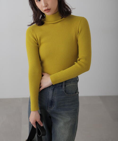 FREE'S MART(フリーズマート)の「◇タートルネックリブニット(ニット/セーター・レディース・ホワイト/ホワイト系その他/イエロー/オレンジ/ブラック/レッド/ブルー・FREE)」の8枚目の写真